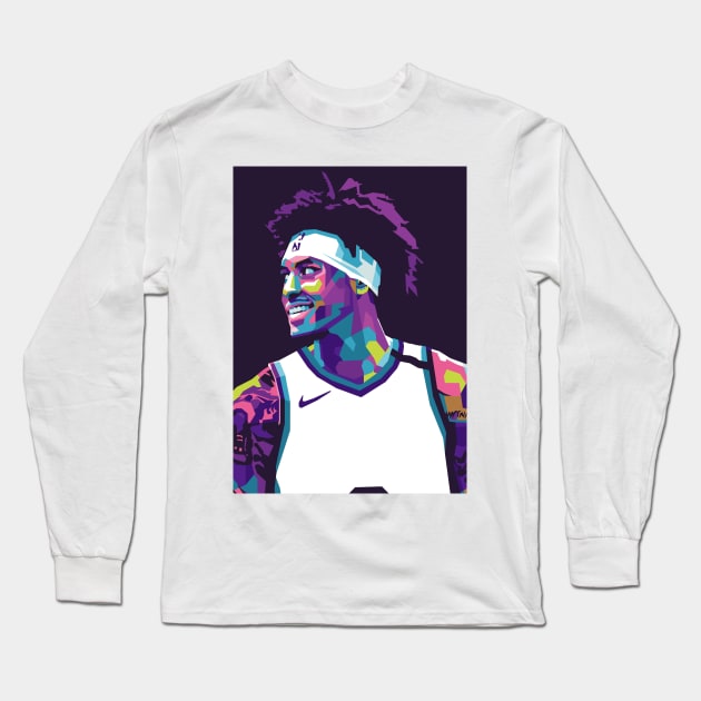 Kelly Oubre Jr Long Sleeve T-Shirt by BLUESIDE